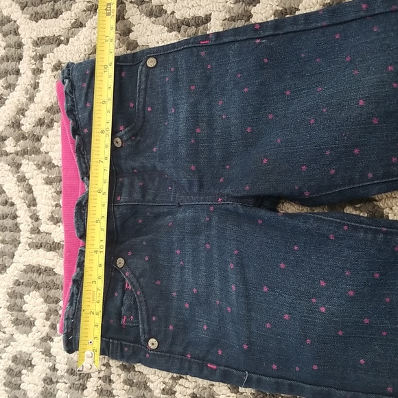 (18M) Levi's Slim Straight Star Print Jeans Denim Rodeo Cowgirl Preppy - Picture 4 of 8